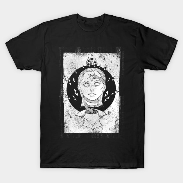 Occult (White tee) T-Shirt by Bloody Savage